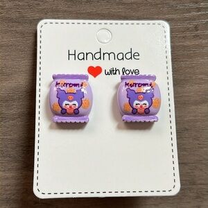 Handmade Kuromi earrings